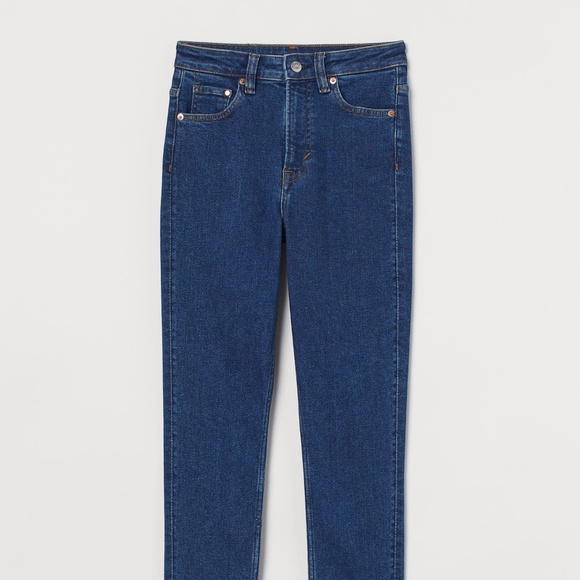 “Vintage skinny” H&M jeans, size 6, dark blue denim, high rise - Picture 1 of 4